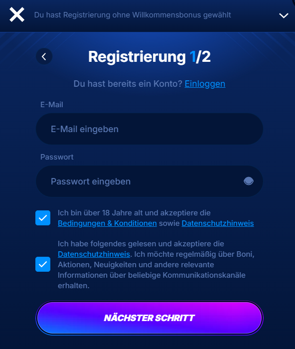 boomerang casino registrierung